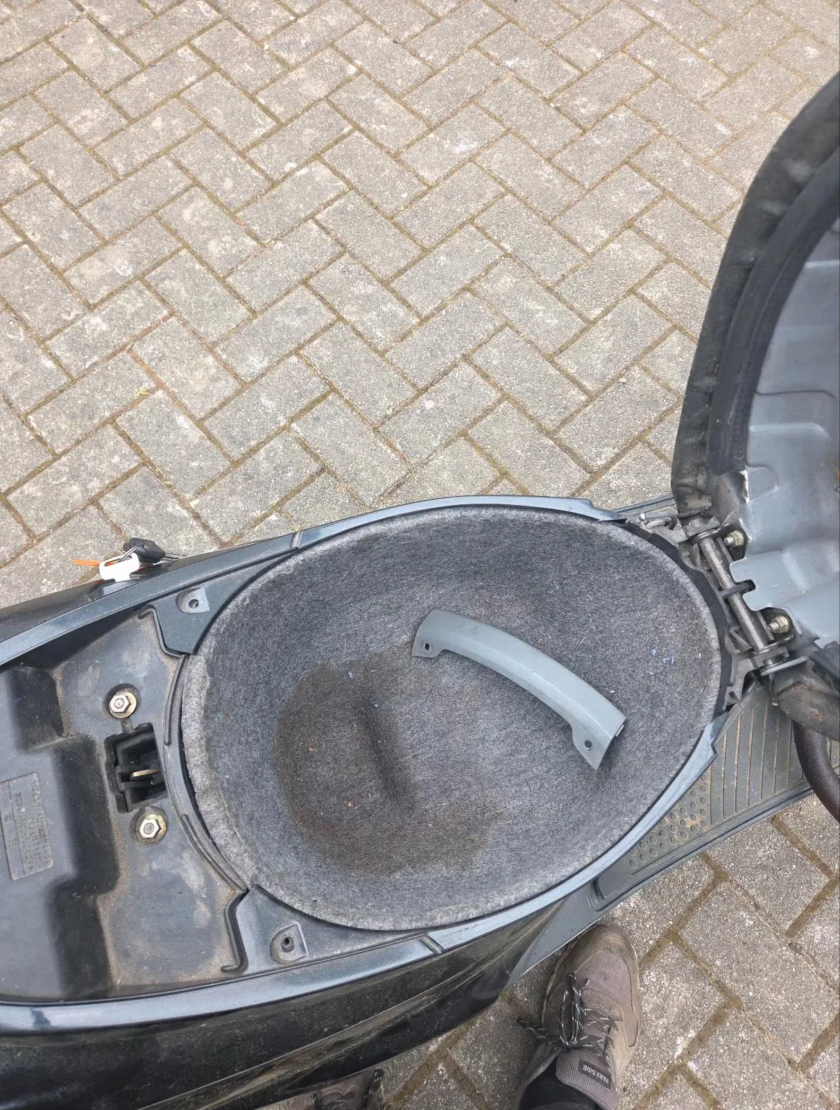 Freinage avant du Yamaha AXIS avec durite de frein aviation neuve