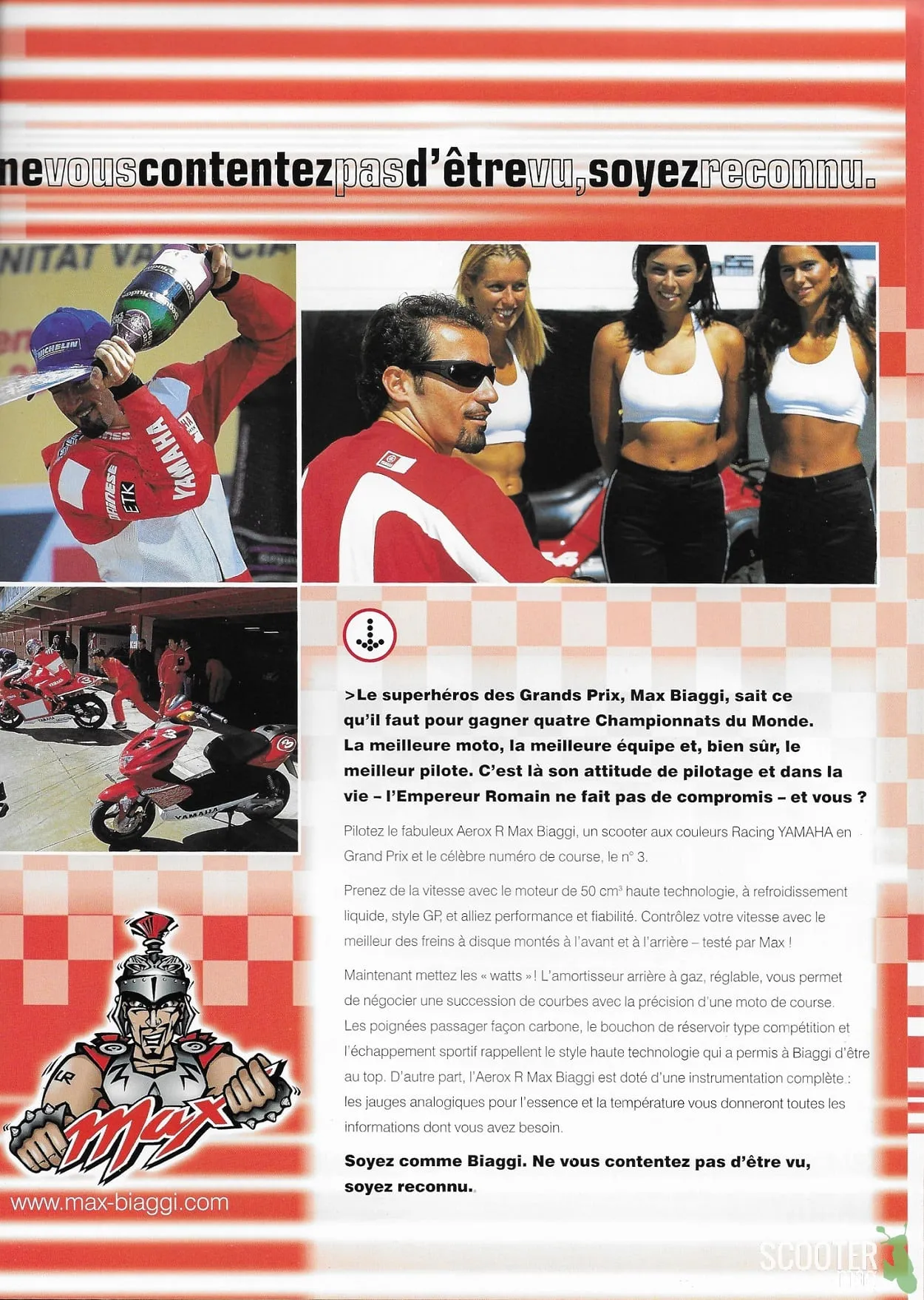 Yamaha Aerox R Max Biaggi de 2001 – Brochure