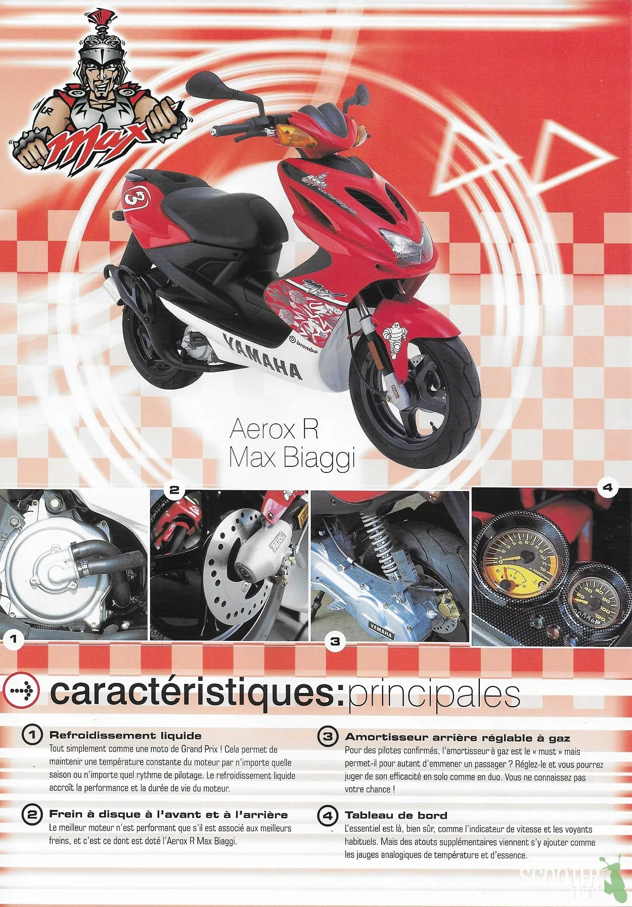 Yamaha Aerox R Max Biaggi de 2001 – Brochure