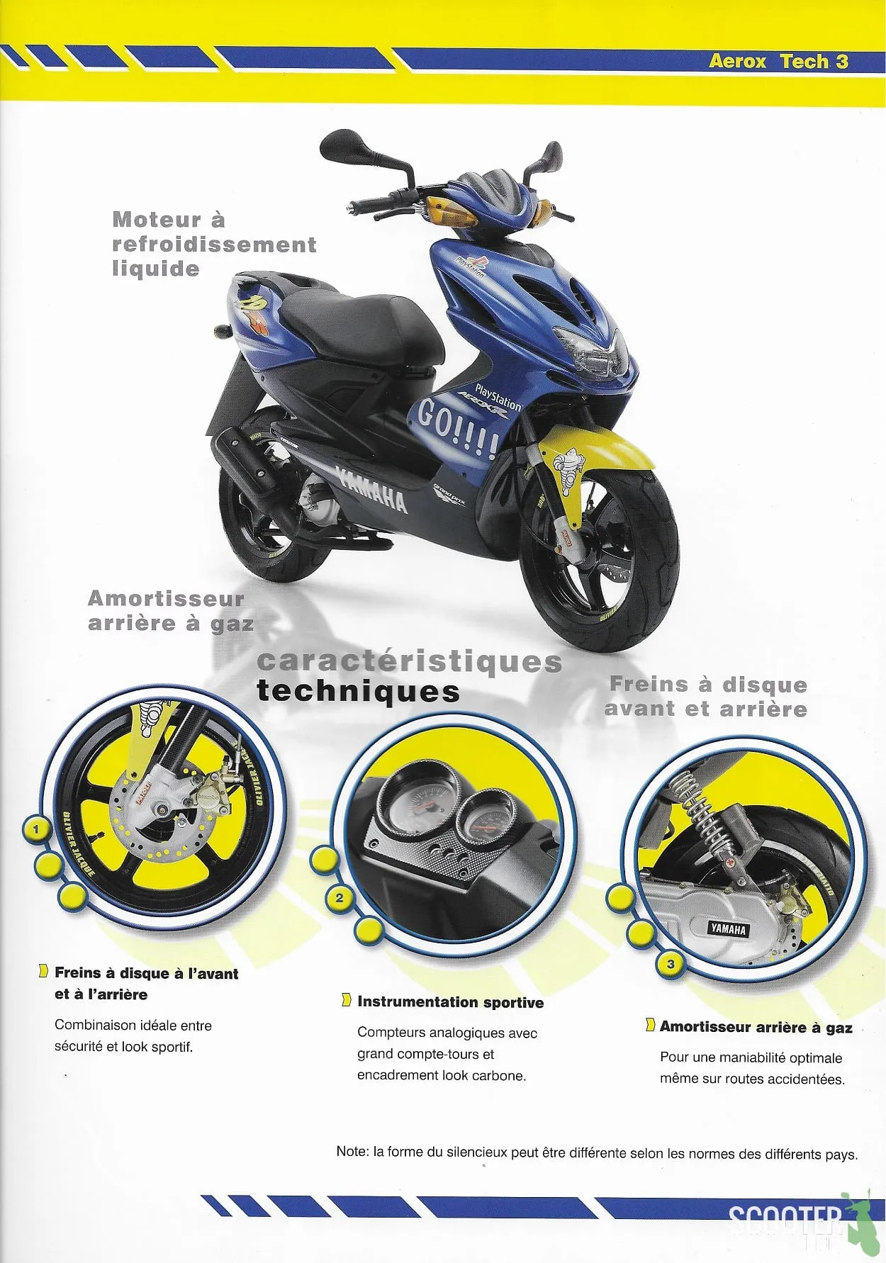 Yamaha Aerox R Tech 3 de 2003 – Brochure