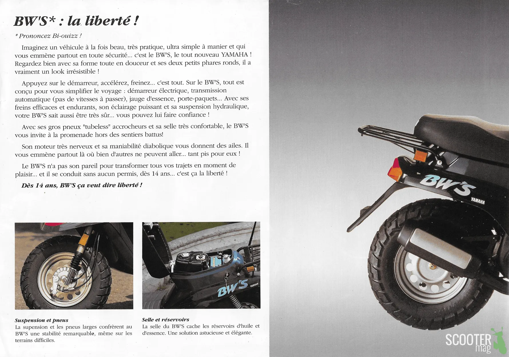 Yamaha BW’S 1992 – Brochure