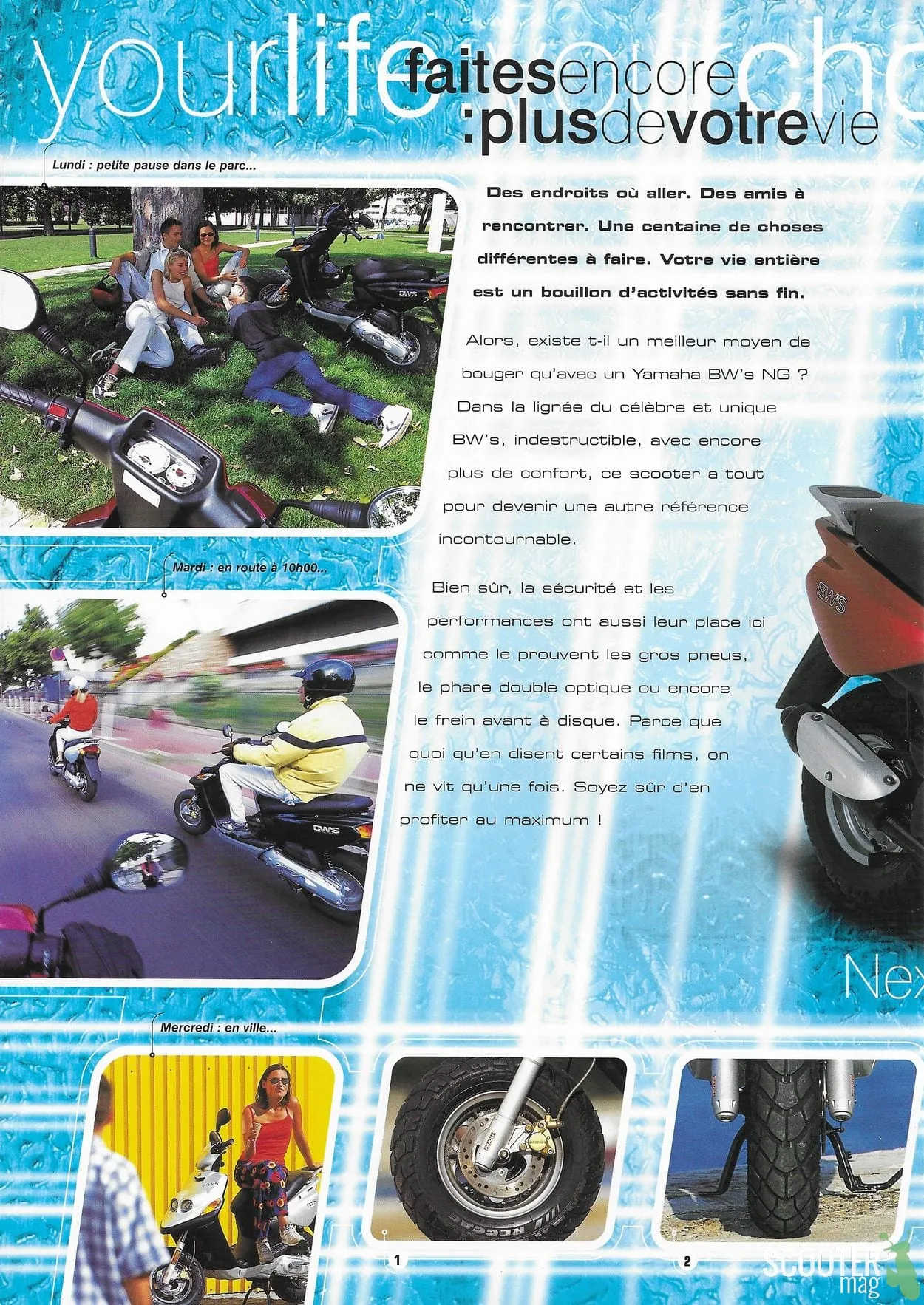 Yamaha BW’S Next Generation de 2000 – Brochure