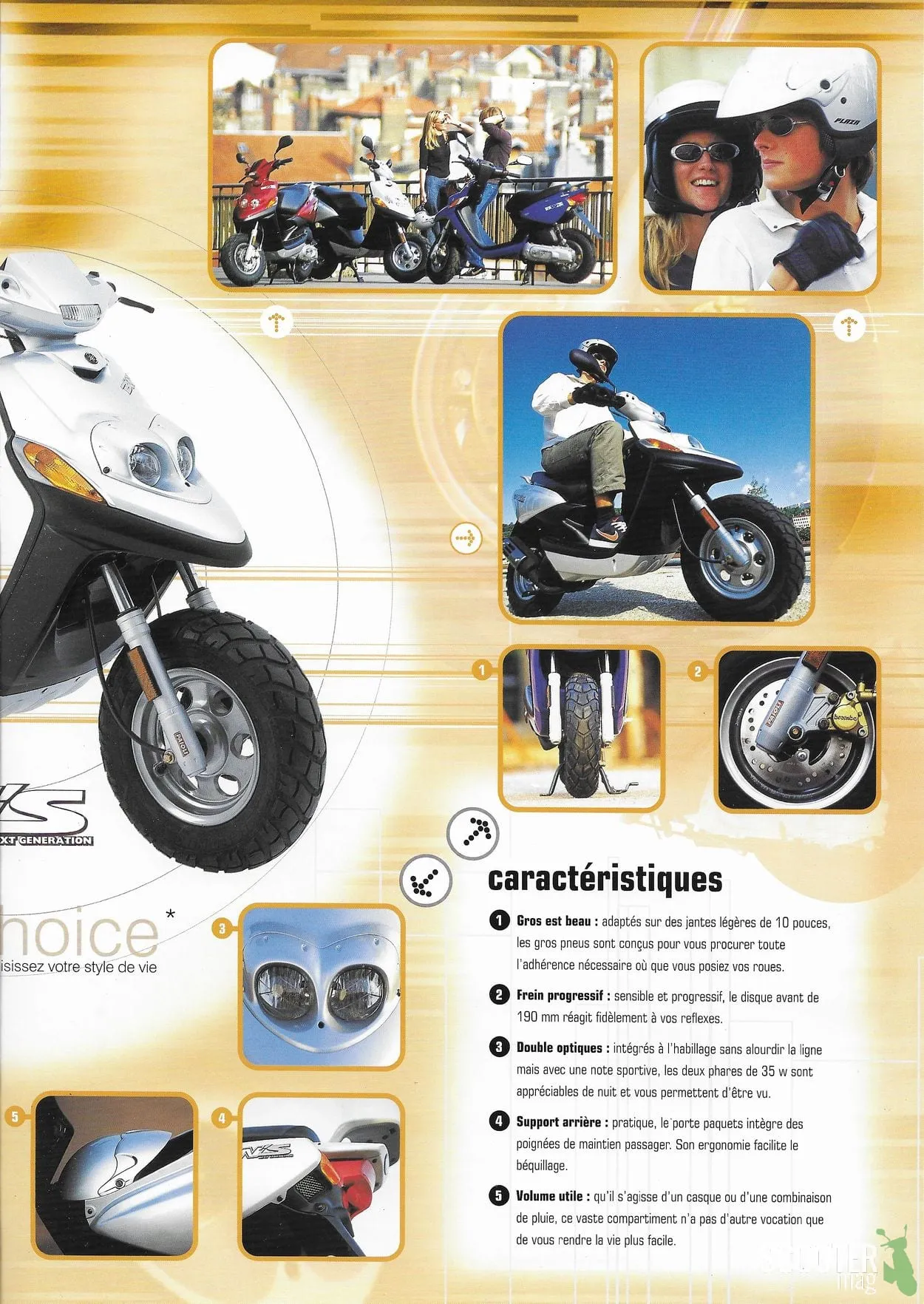 Yamaha BW’S Next Generation de 2001 – Brochure