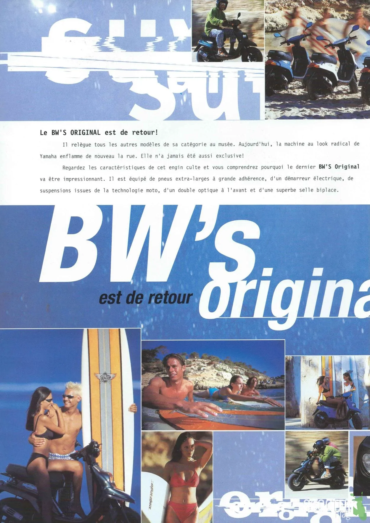 Yamaha BW’S Original de 1998 – Brochure