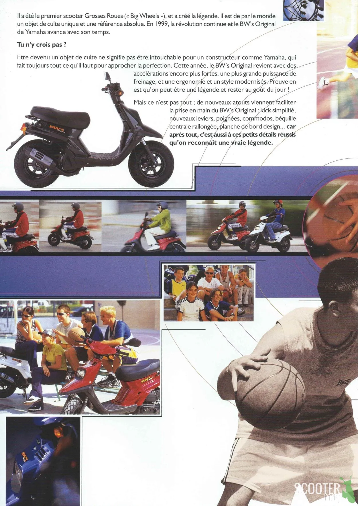 Yamaha BW’S Original de 1999 – Brochure