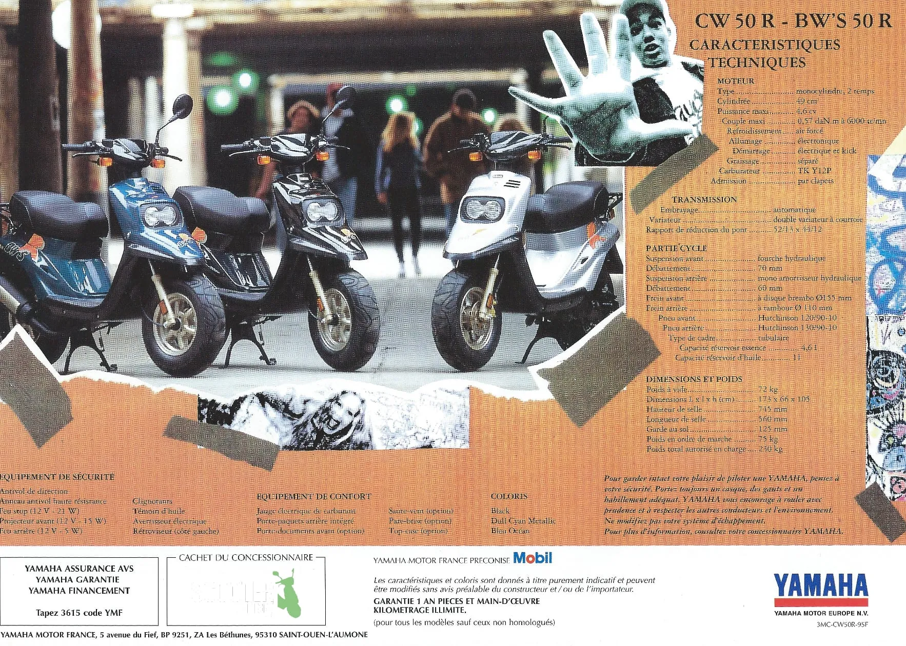 Yamaha BW’S R de 1995 – Brochure