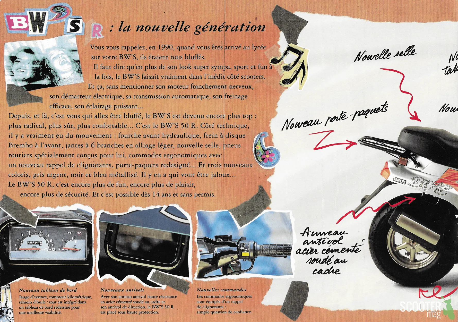 Yamaha BW’S R de 1994 – Brochure