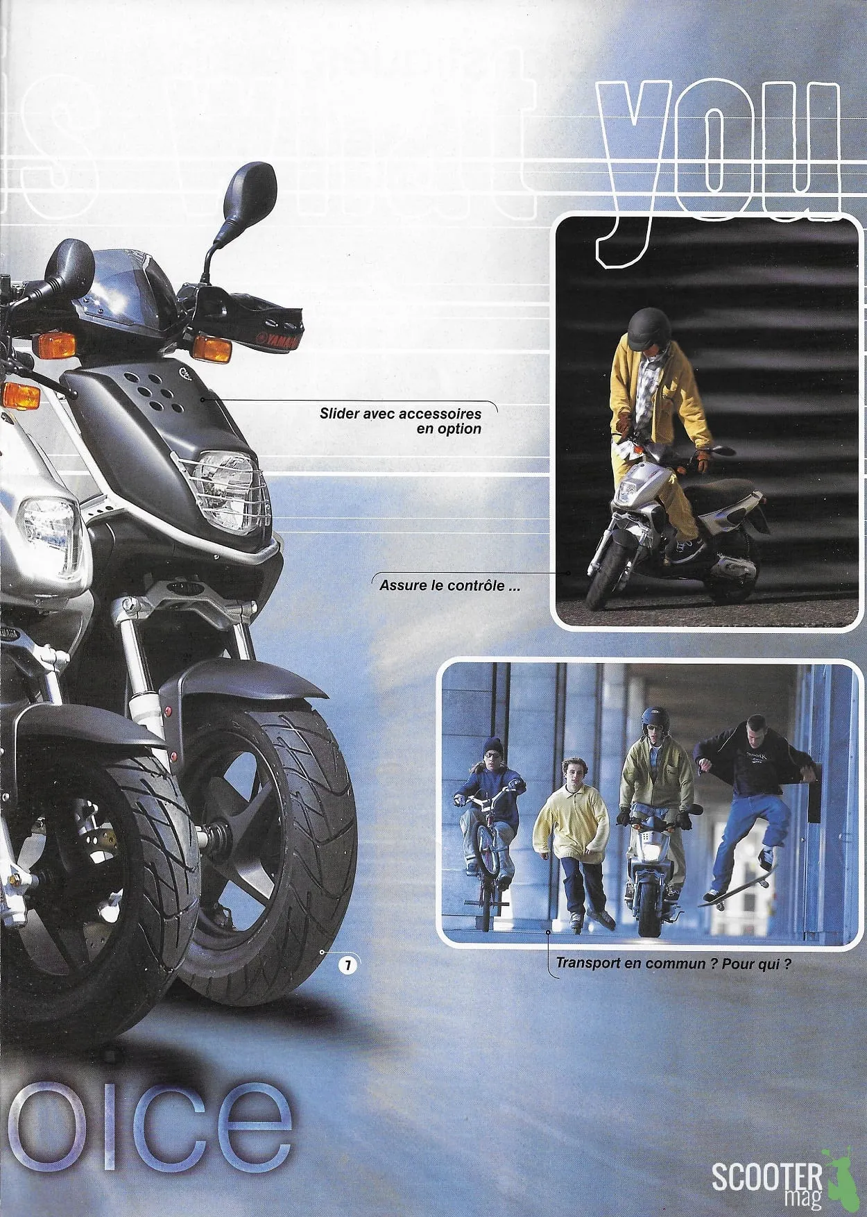 Yamaha Slider de 2000 – Brochure