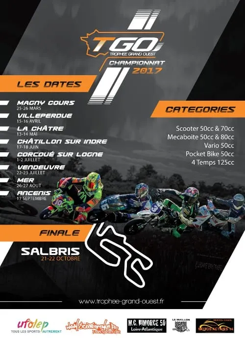 Calendrier des évènements scooter 2017