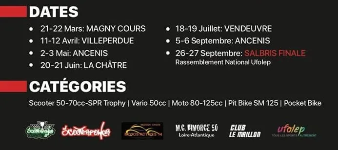 Trophée Grand Ouest : Calendrier 2020