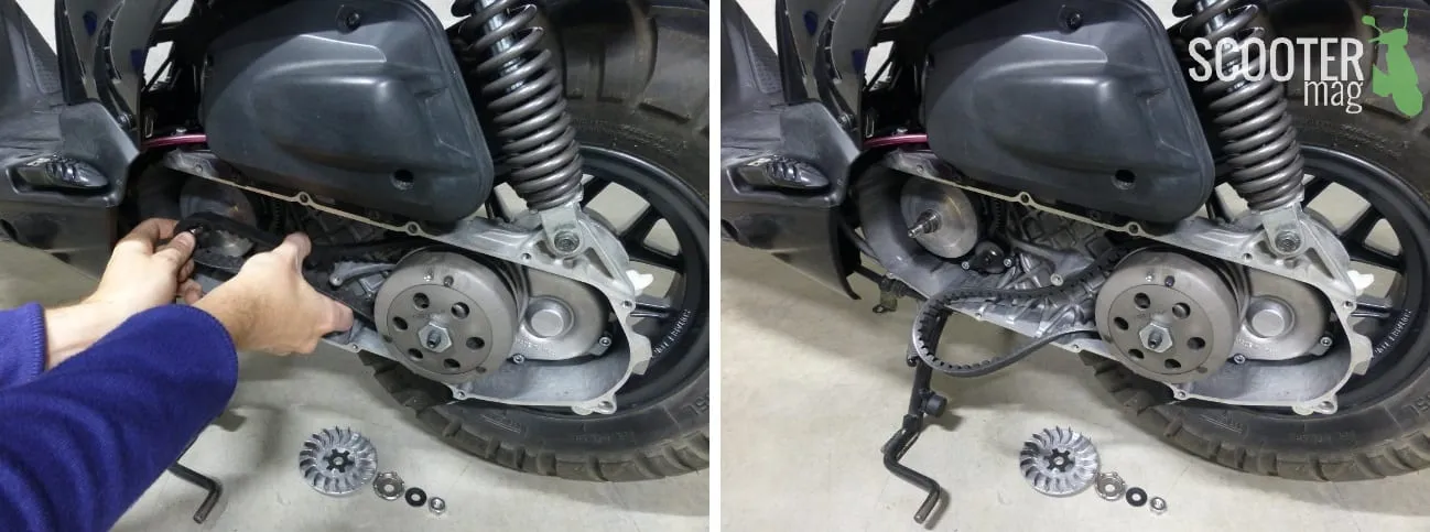 demontage-courroie-variateur-scooter-50-mbk