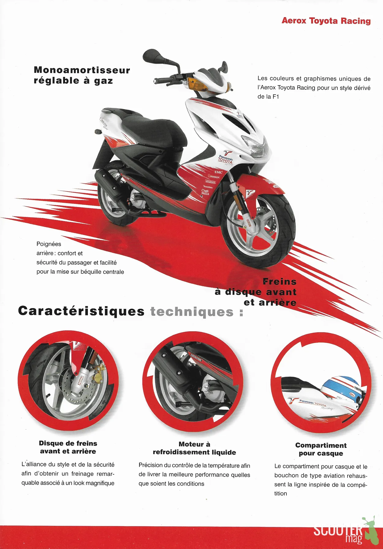 Yamaha Aerox R Toyota Racing de 2003 – Brochure