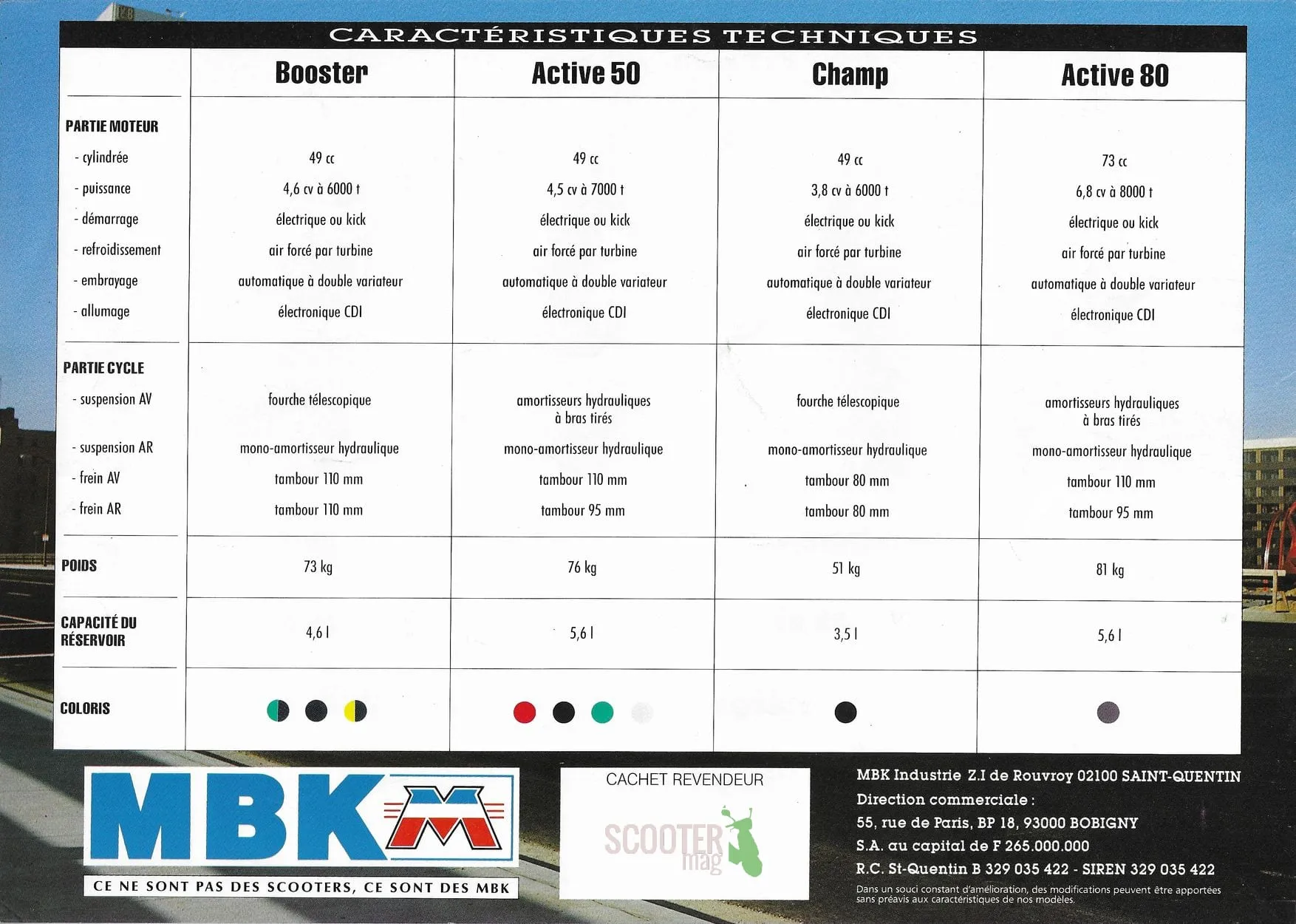 MBK Booster 1990 – Brochure