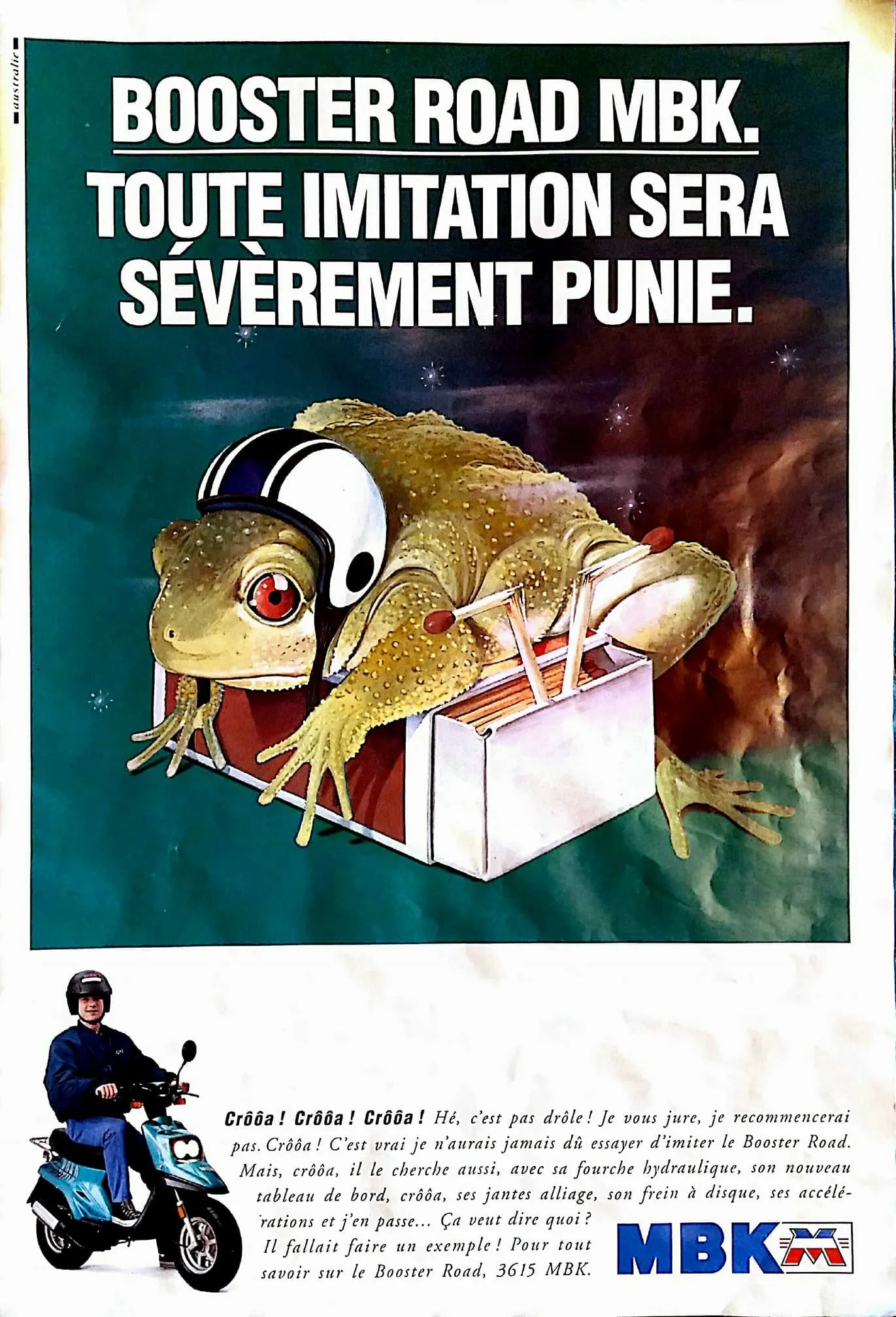 Publicités de MBK Booster et YAMAHA BW’s