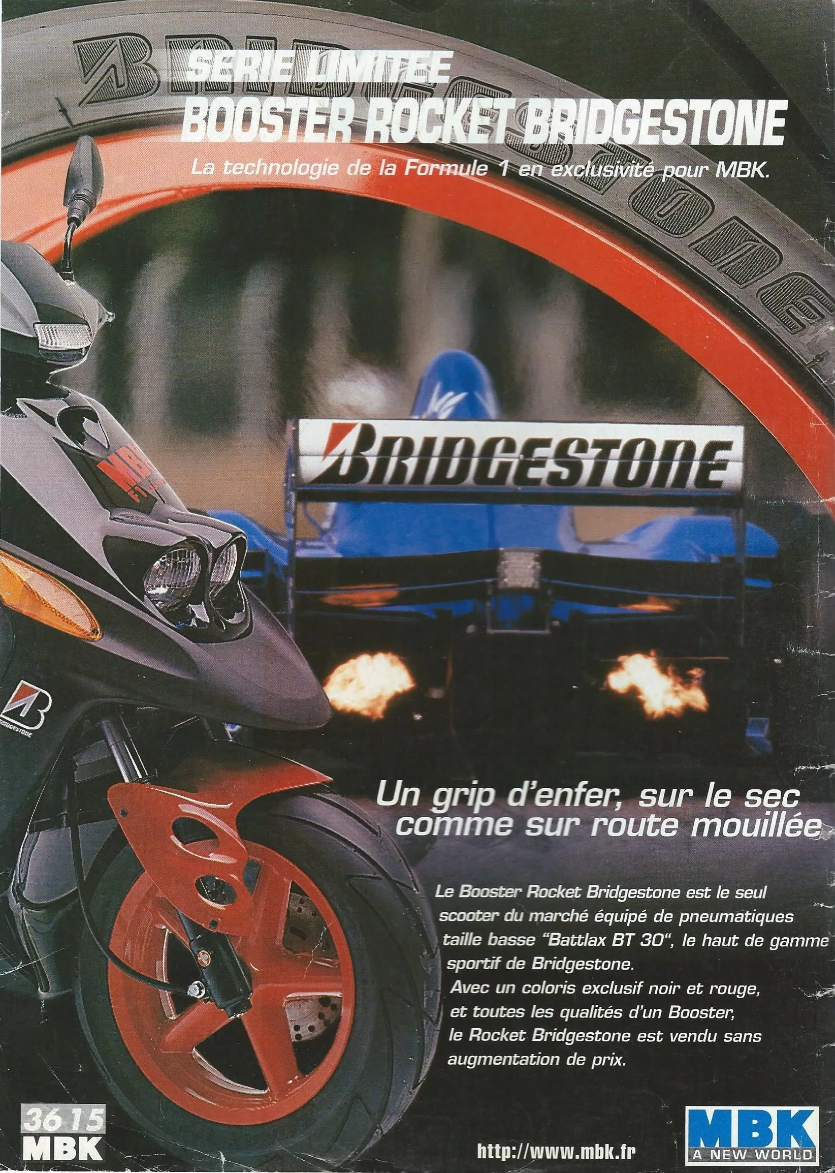 MBK Booster F1 Assistance Bridgestone