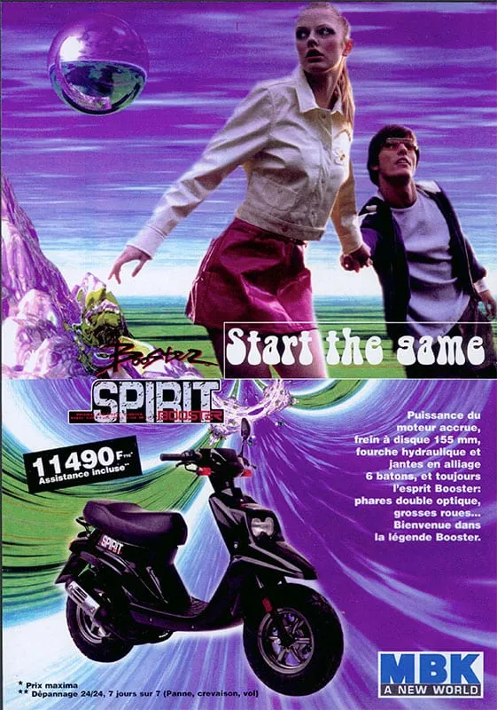 Publicités de MBK Booster et YAMAHA BW’s