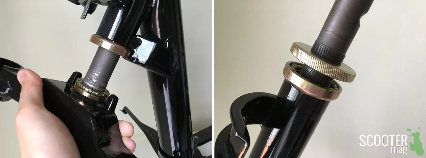 Entretien de la fourche scooter : changer ses roulements