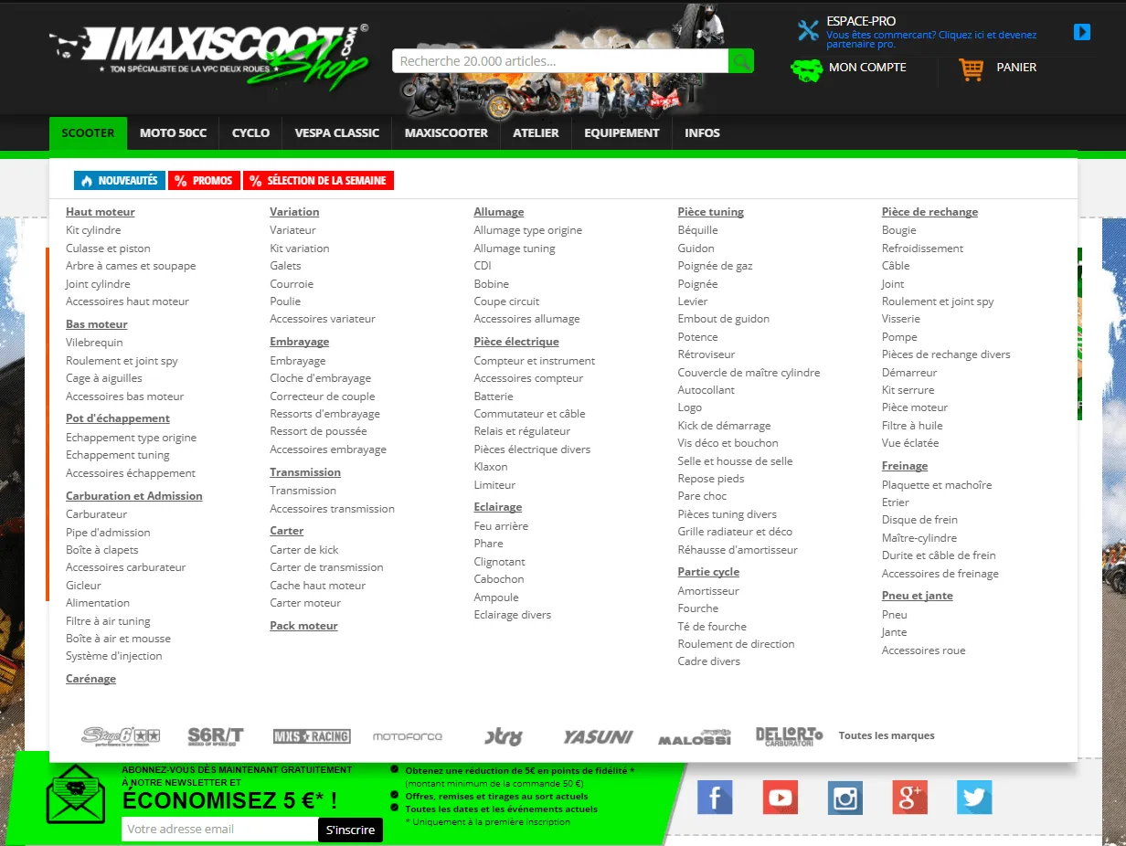 -15 % sur le shop Maxiscoot jusqu’au 27 septembre !