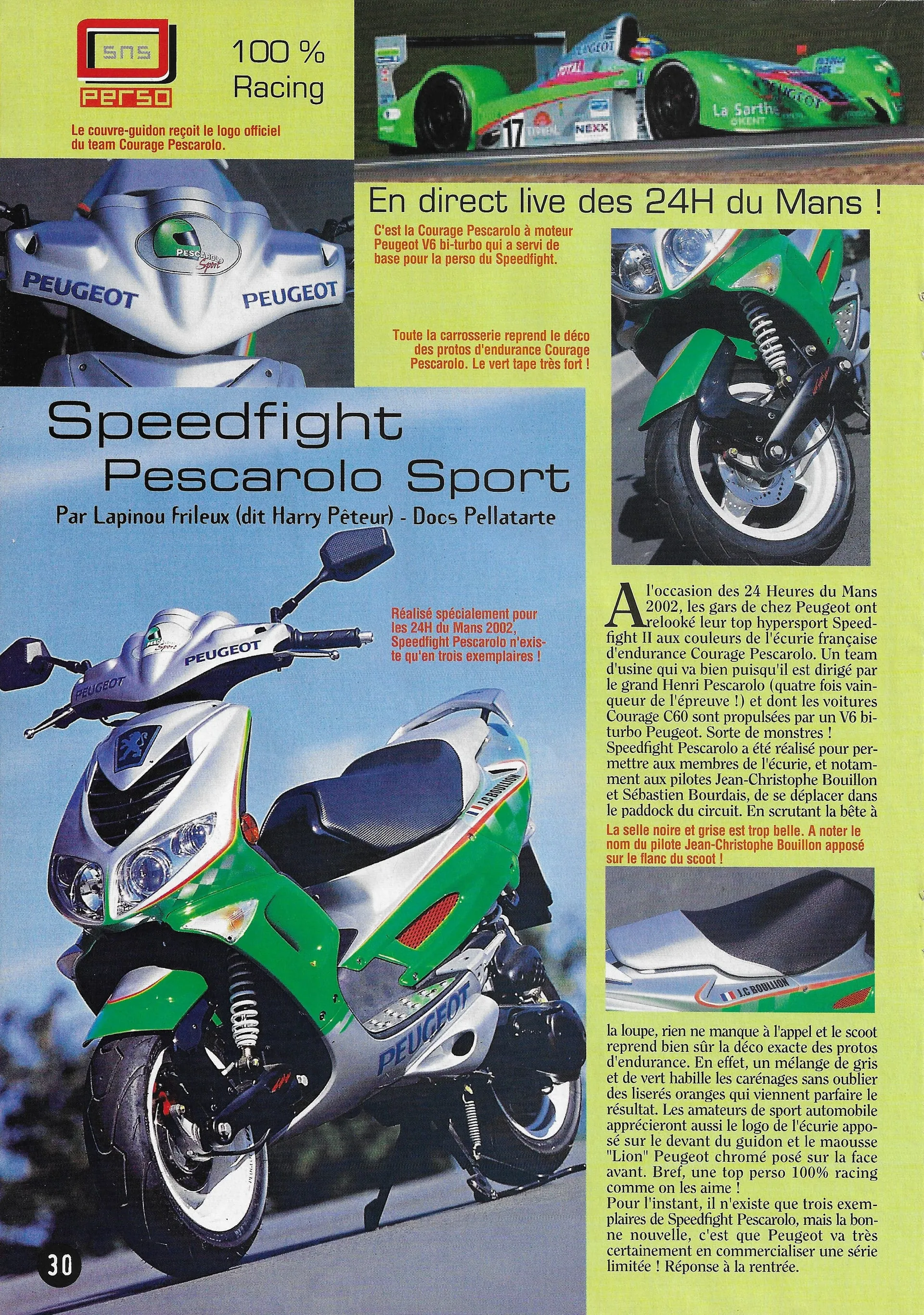 Peugeot Speedfight Pescarolo Sport