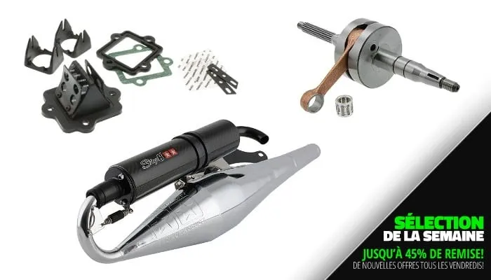 Sélection de la semaine : vos pièces scooter en promo toute l’année chez