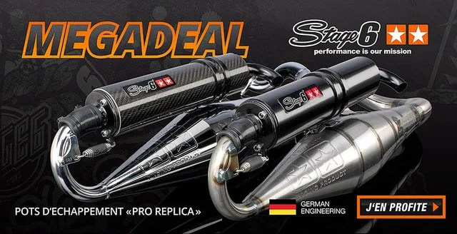 Les pots Stage6 Pro Replica à -25 % sur Maxiscoot