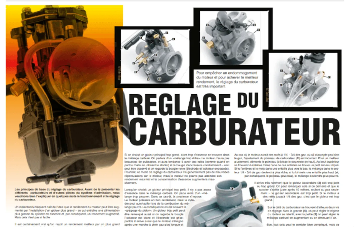 Régler son carburateur de scooter