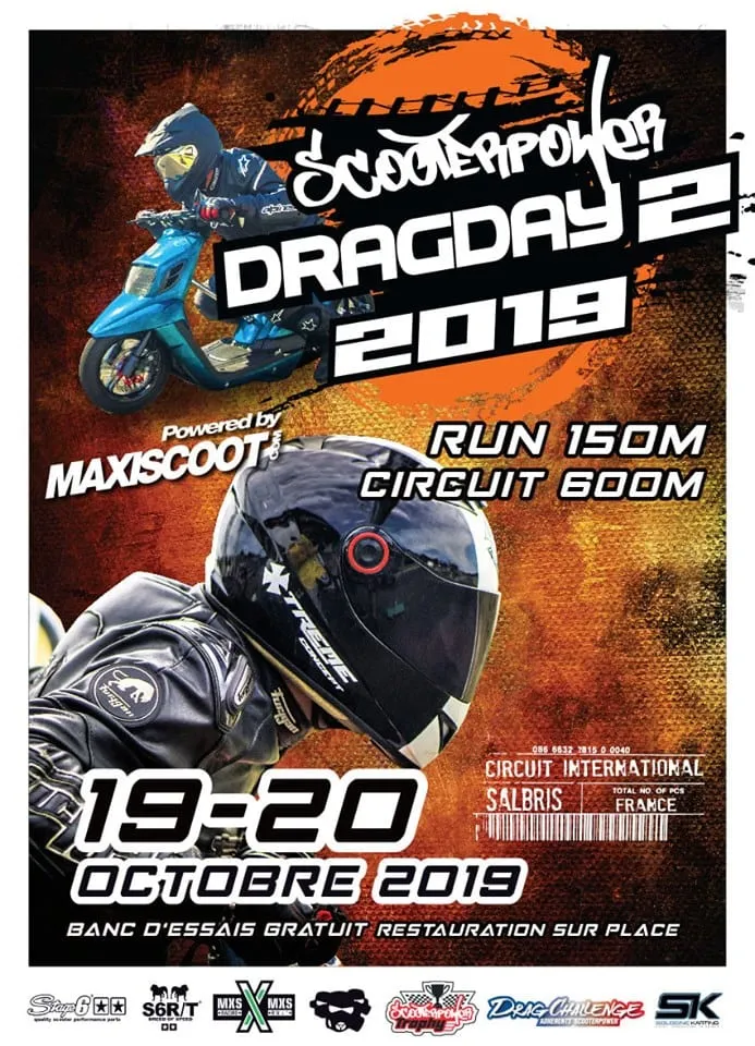 ScooterPower Drag Day #2 2019 : RDV les 19 & 20 octobre !