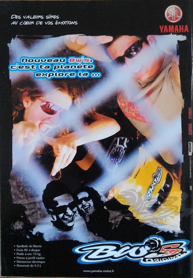 Publicités de MBK Booster et YAMAHA BW’s